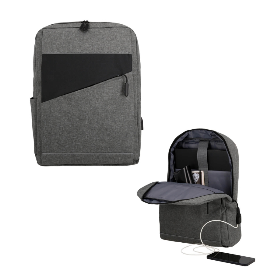 MOCHILA DE 1 COMPARTIMENTO CON PORTA LAPTOP F0211