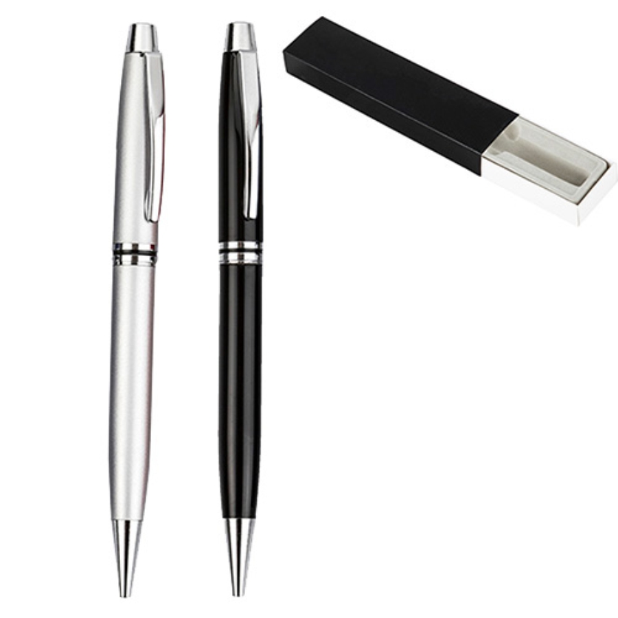 BOLÍGRAFO METÁLICO Y MECANISMO RETRÁCTIL F0436