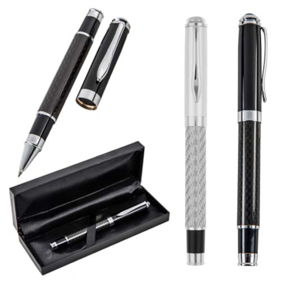 BOLÍGRAFO DE FIBRA DE CARBONO METÁLICA  F0438