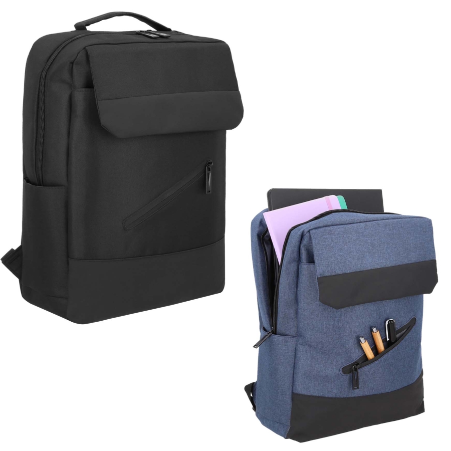 MOCHILA DE 3 COMPARTIMENTOS, COMPARTIMENTO PRINCIPAL CON PORTA LAPTOP DE 16", ORGANIZADOR INTERNO , 1 COMPARTIMENTO LATERAL Y ASA . F0173