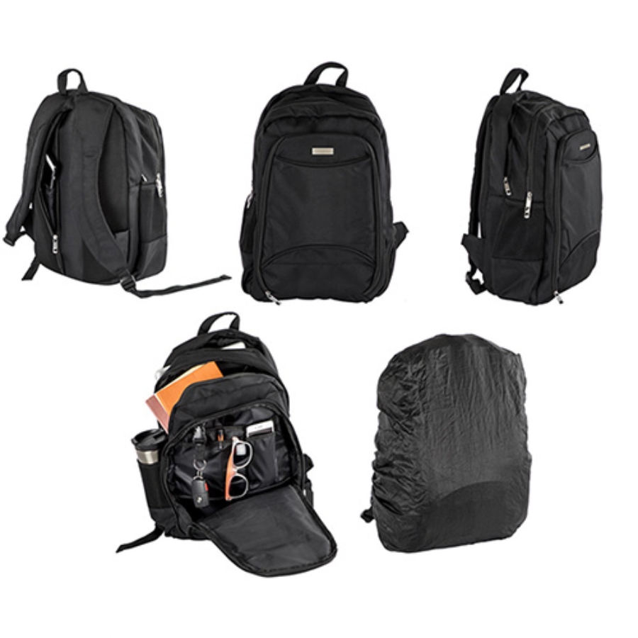 MOCHILA DE 3 COMPARTIMENTOS CON CIERRE, ESPACIO ALCOLCHADO PARA LAPTO MAX DE 16 PULGADAS  F044