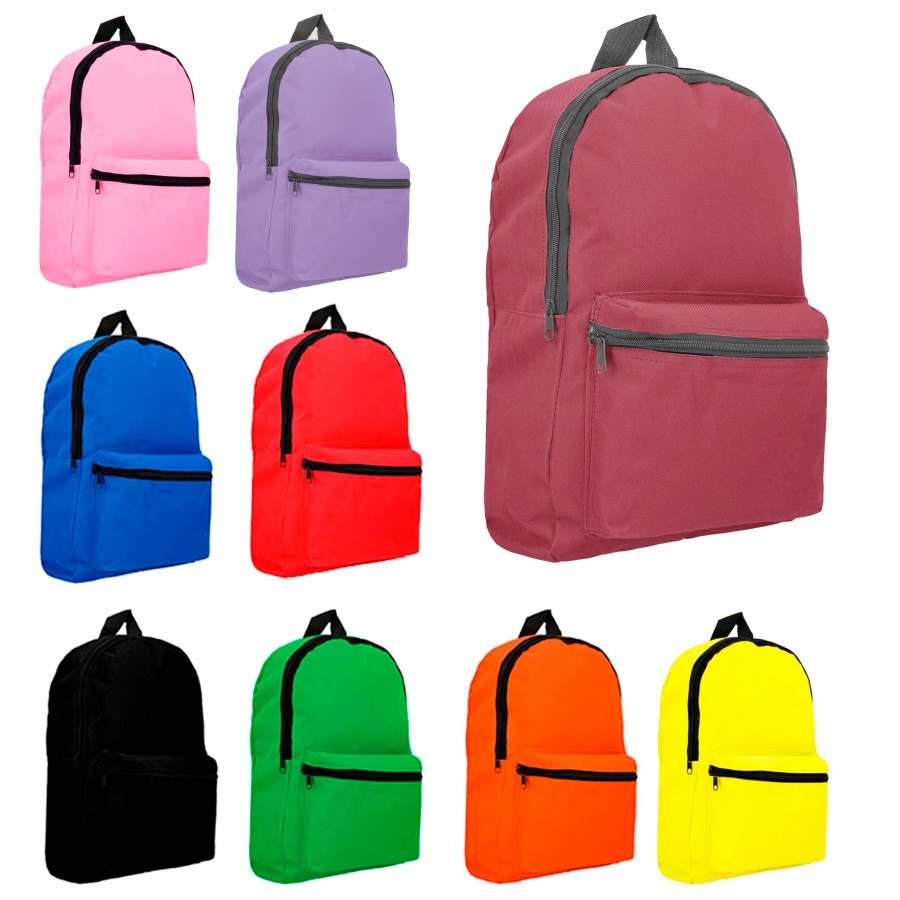 MOCHILA TIPO BACK CON BOLSA PRINCIPAL, BOLSA FRONTAL DE CIERRE, ASA SUPERIOR Y CORREAS AJUSTABLES. F057